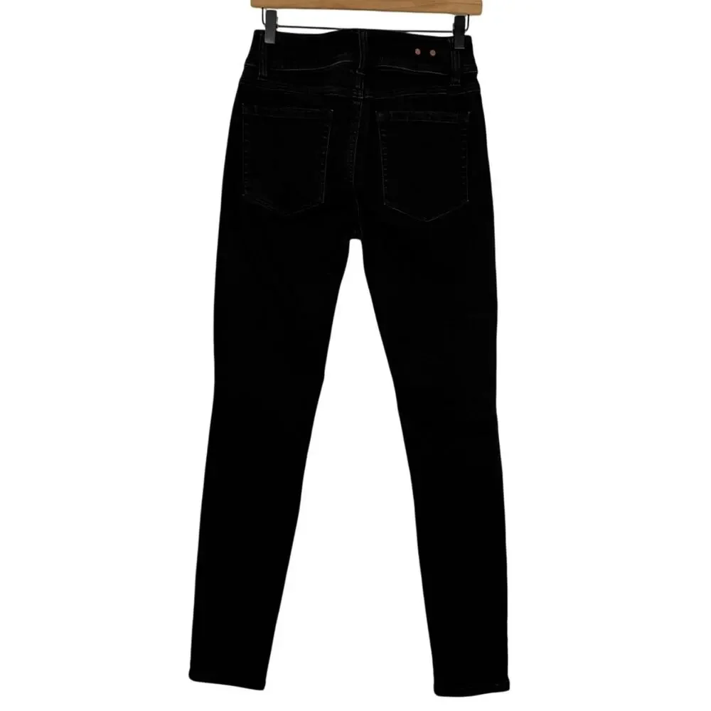 Cabi‎ Cinch Skinny Jeans Womens Size 6 Black Denim Stretch High Rise 5-Pocket